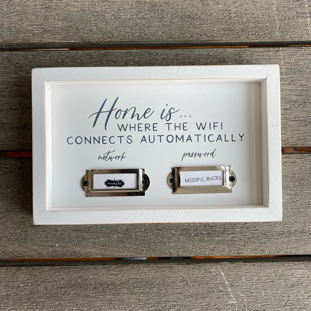 Wi-Fi Plaque